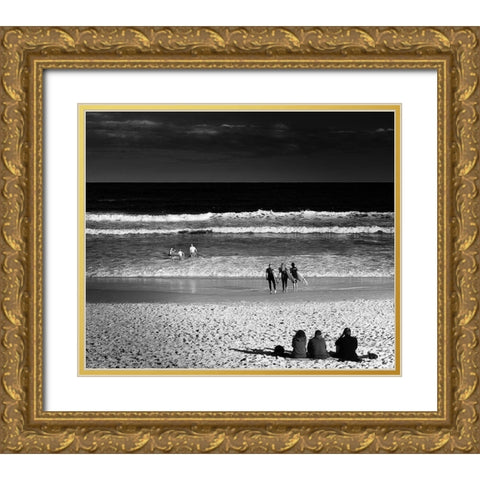 3X3 Gold Ornate Wood Framed Art Print with Double Matting by Askovic, Branko