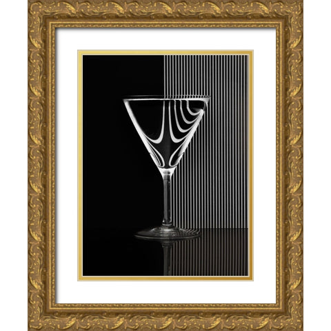 Reflection A Diffraction Gold Ornate Wood Framed Art Print with Double Matting by Hardekopf, Friedhelm