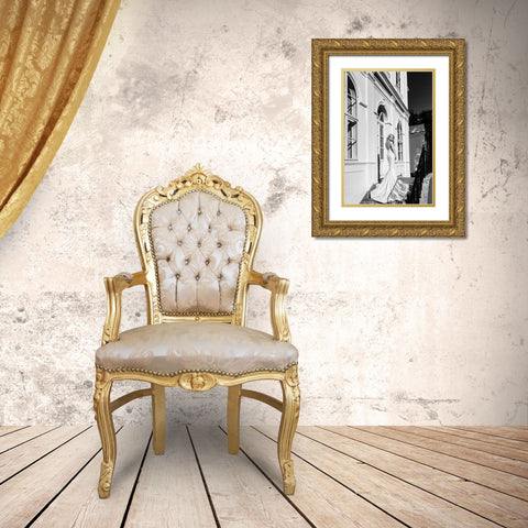 Janina Gold Ornate Wood Framed Art Print with Double Matting by Krystynek MQEP, Martin