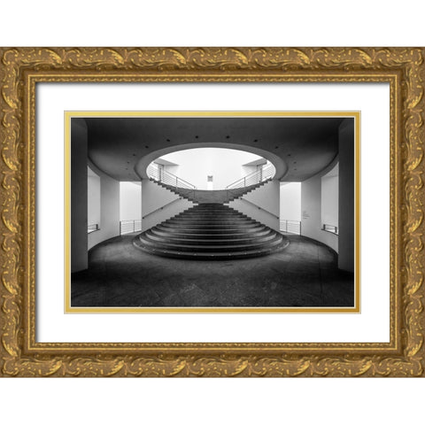 New Baroque Gold Ornate Wood Framed Art Print with Double Matting by Vangindertael, Luc