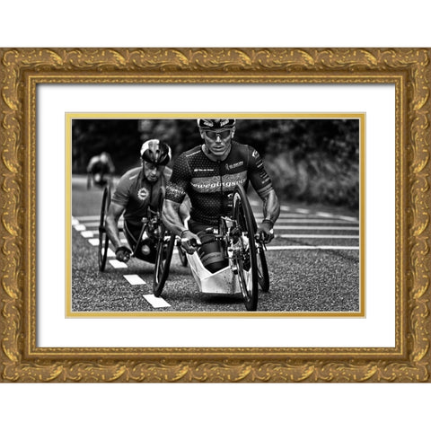 Strong Arms Gold Ornate Wood Framed Art Print with Double Matting by Urlings, Lou