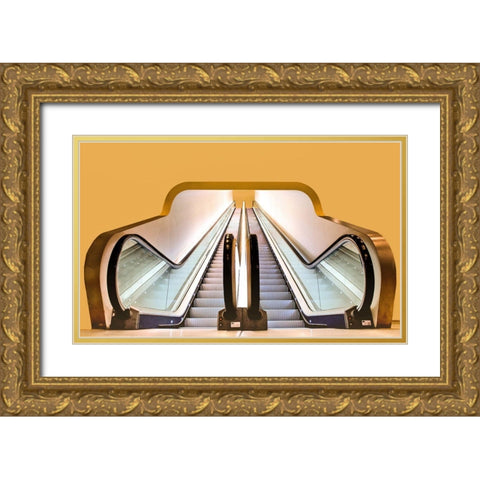Im Stedelijk Museum Amsterdam Gold Ornate Wood Framed Art Print with Double Matting by Ohlendorf, Anette
