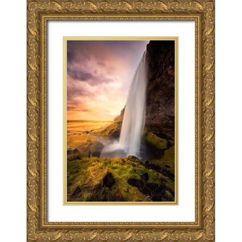 Untitled Gold Ornate Wood Framed Art Print with Double Matting by Martin Castan, David