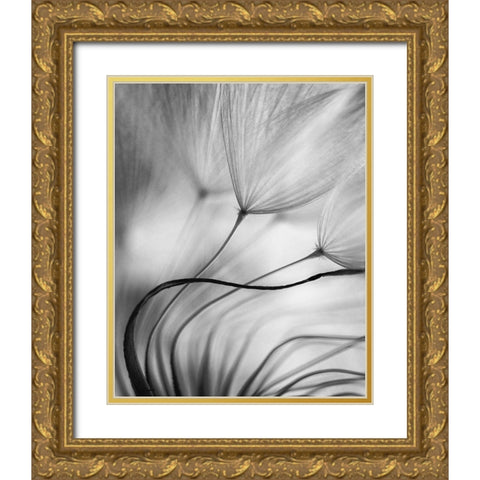 Lean On Me Gold Ornate Wood Framed Art Print with Double Matting by Or, Keren