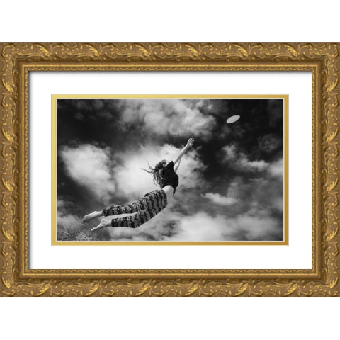 Yes You Can Gold Ornate Wood Framed Art Print with Double Matting by Salgado Gispert, Gloria