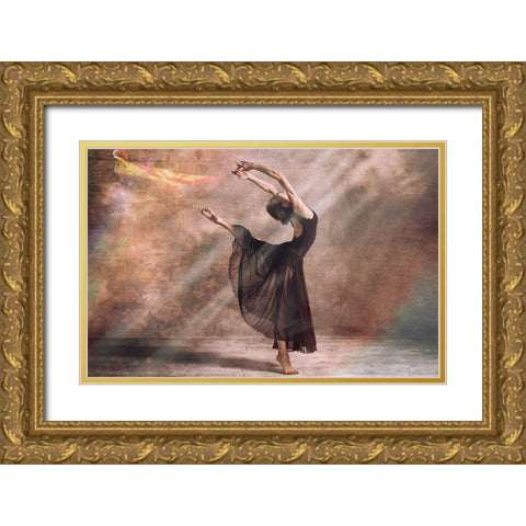 State Of Valentine Gold Ornate Wood Framed Art Print with Double Matting by CEBImagery