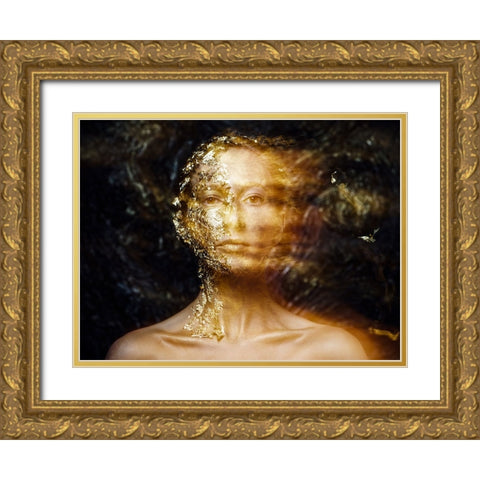 The Era Of The Collapse Gold Ornate Wood Framed Art Print with Double Matting by Smirnov, Sergei