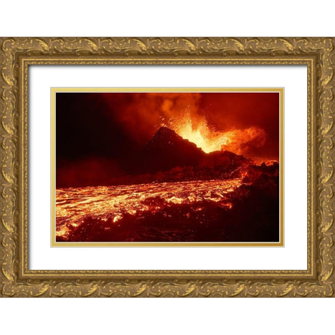 From The Hell Gold Ornate Wood Framed Art Print with Double Matting by Gabriel, Barathieu