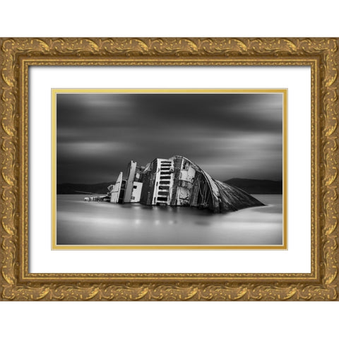 The Song Of The Sirens Gold Ornate Wood Framed Art Print with Double Matting by Vasiliadis, Chris
