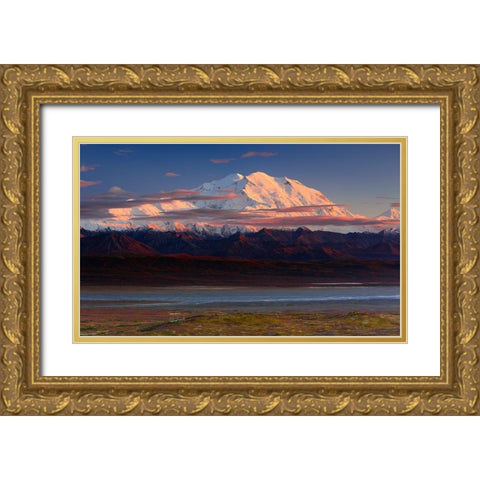 Denali National Park Gold Ornate Wood Framed Art Print with Double Matting by Marchegiani, Roberto