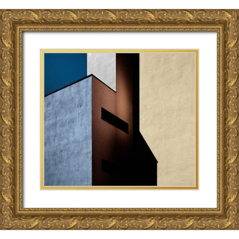 Cool-Warm Mix. Gold Ornate Wood Framed Art Print with Double Matting by Verschelden, Harry