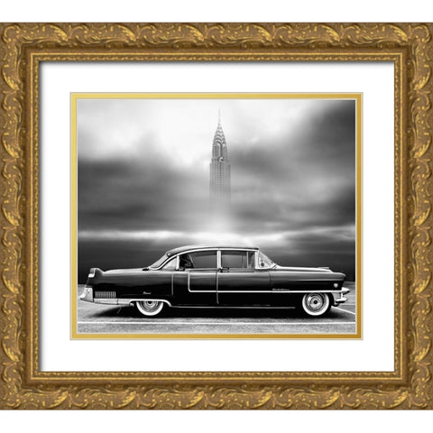 A Crack In The World Gold Ornate Wood Framed Art Print with Double Matting by Butterworth, Larry