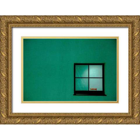 Untitled Gold Ornate Wood Framed Art Print with Double Matting by Schuster, Inge