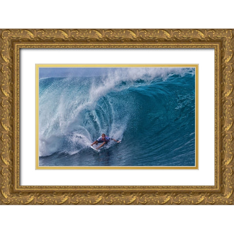 Out Of A Water Tunnel Gold Ornate Wood Framed Art Print with Double Matting by Chang, Cheng