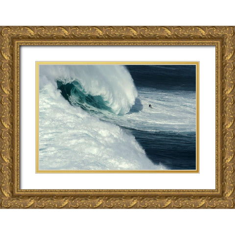 Nazarac North Canyon Gold Ornate Wood Framed Art Print with Double Matting by Correia, Rui