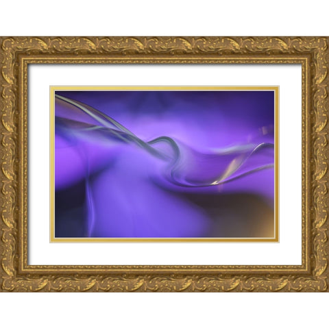 Shapes Of Purple Gold Ornate Wood Framed Art Print with Double Matting by Westum, Heidi