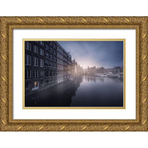 Amsterdam Morning Iii Gold Ornate Wood Framed Art Print with Double Matting by F. Turienzo, Carlos