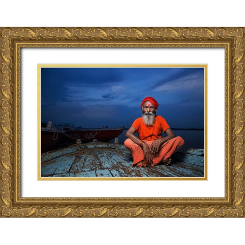 Journey Of Life Gold Ornate Wood Framed Art Print with Double Matting by Almutaghawi, Fadhel