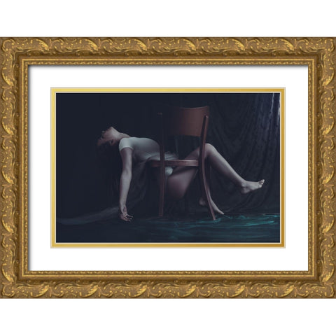 Leitmotif Of Self Retrieval Gold Ornate Wood Framed Art Print with Double Matting by Tautzenberger, Bettina