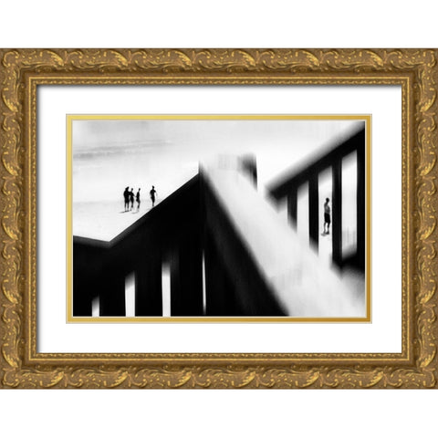 No Second Chance Gold Ornate Wood Framed Art Print with Double Matting by Correia, Rui