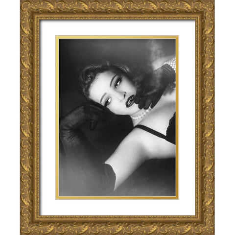 The Fabulous 40S Gold Ornate Wood Framed Art Print with Double Matting by Schmitt, Monika