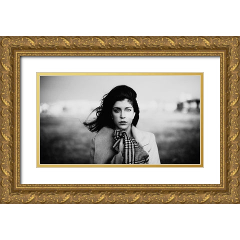 Untitled Gold Ornate Wood Framed Art Print with Double Matting by Jovanovic, Koki