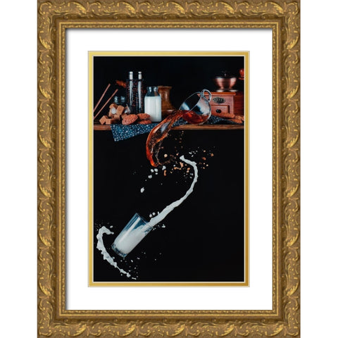 Dynamic Balance Gold Ornate Wood Framed Art Print with Double Matting by Belenko, Dina