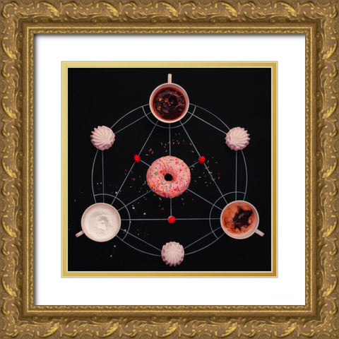 Sweet Alchemy Of Cooking Gold Ornate Wood Framed Art Print with Double Matting by Belenko, Dina