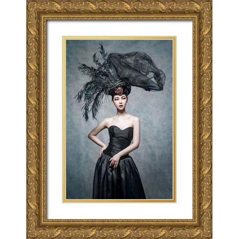 Untitled Gold Ornate Wood Framed Art Print with Double Matting by Smirnov, Sergei