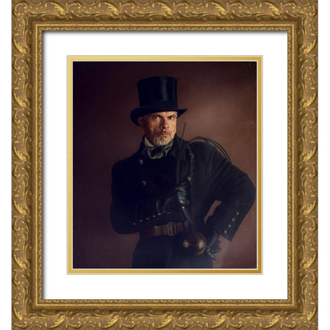 Dihimney Sweep Gold Ornate Wood Framed Art Print with Double Matting by Melik-Nubarova, Svetlana
