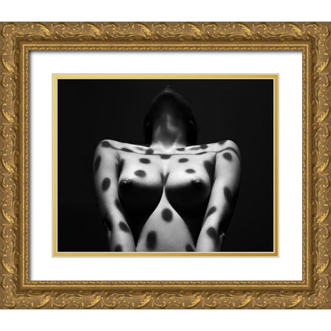 Untitled Gold Ornate Wood Framed Art Print with Double Matting by Faletkin, Mikhail