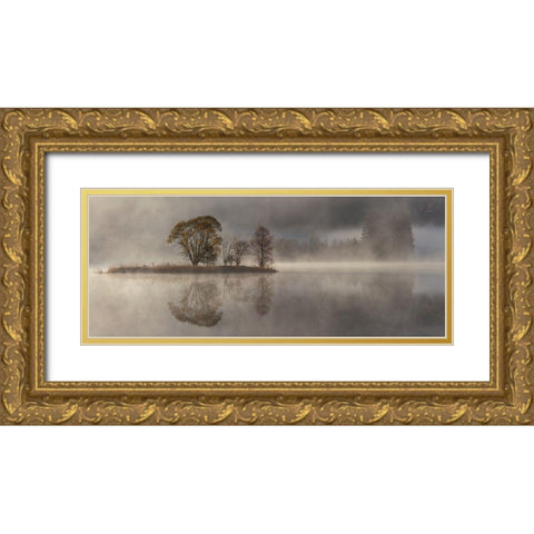 October Morning Gold Ornate Wood Framed Art Print with Double Matting by Askeland, Rune