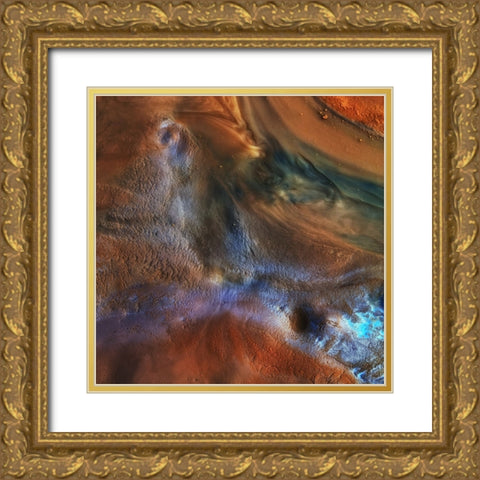 In The Puddle Gold Ornate Wood Framed Art Print with Double Matting by Casanova, Francois
