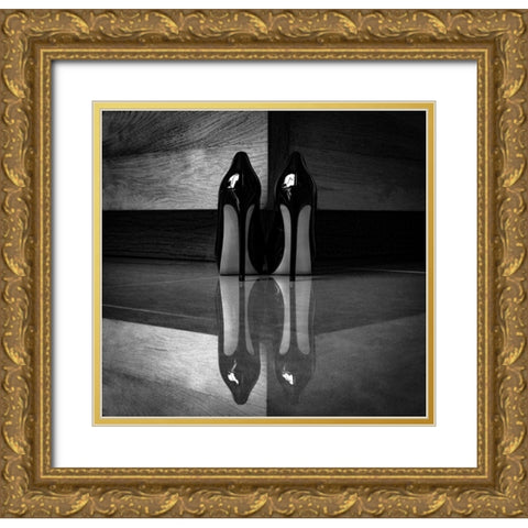 Ice Gold Ornate Wood Framed Art Print with Double Matting by Schottstaedt, Erik