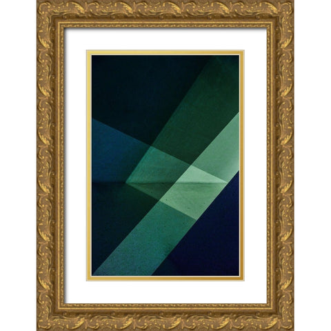 Untitled Gold Ornate Wood Framed Art Print with Double Matting by Schuster, Inge