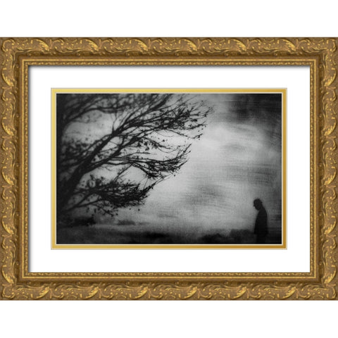 Tree... Gold Ornate Wood Framed Art Print with Double Matting by Tsuchida, Teruhiko
