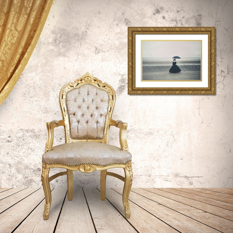 Shore... Gold Ornate Wood Framed Art Print with Double Matting by Russocka, Magdalena