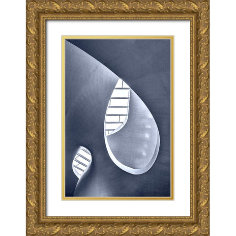 Ceiling Detail Gold Ornate Wood Framed Art Print with Double Matting by Luycx, Theo