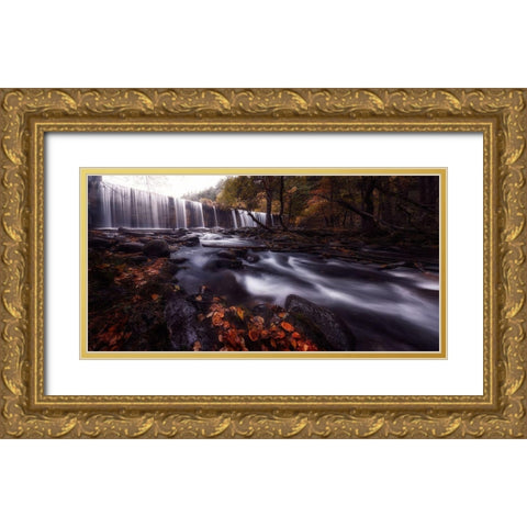 Gloom Gold Ornate Wood Framed Art Print with Double Matting by Lechuga, Mario