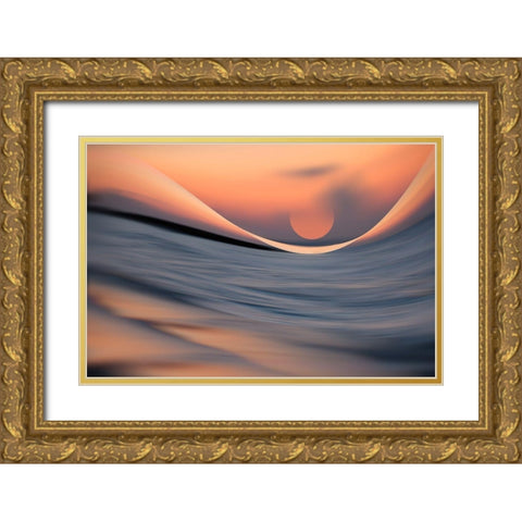 Capture The Sun Gold Ornate Wood Framed Art Print with Double Matting by Reindl, Doris