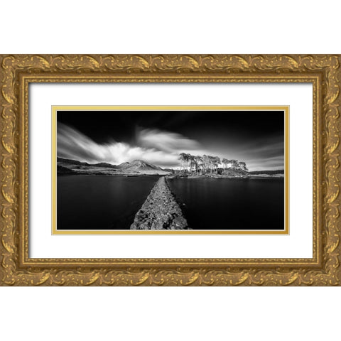 Path To Paradise Gold Ornate Wood Framed Art Print with Double Matting by Siegel, Thomas