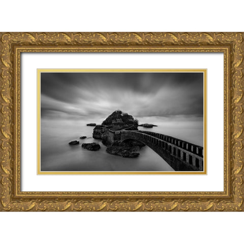 Bridge Gold Ornate Wood Framed Art Print with Double Matting by Perez, Ritxard