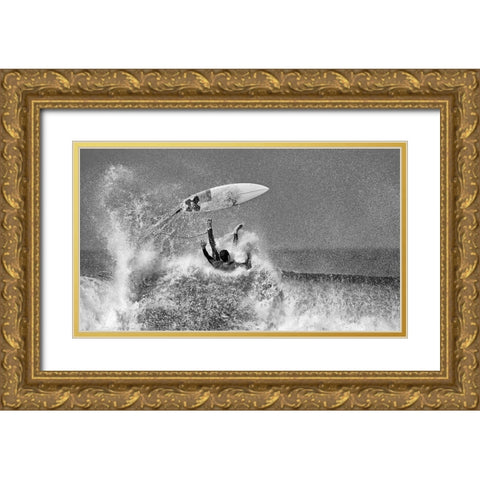 Untitled Gold Ornate Wood Framed Art Print with Double Matting by Bussiba, Eyal