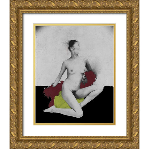 Gray Emptiness Vi 1975 Gold Ornate Wood Framed Art Print with Double Matting by Hattori, Fuyuki