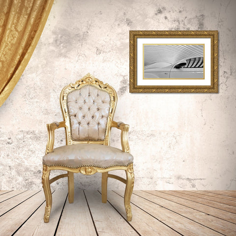 On The White Side Gold Ornate Wood Framed Art Print with Double Matting by Joosten, Lus