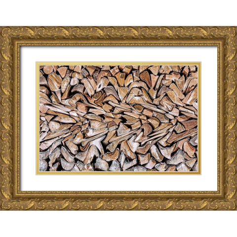 Against The Grain Gold Ornate Wood Framed Art Print with Double Matting by Pearson, Wayne