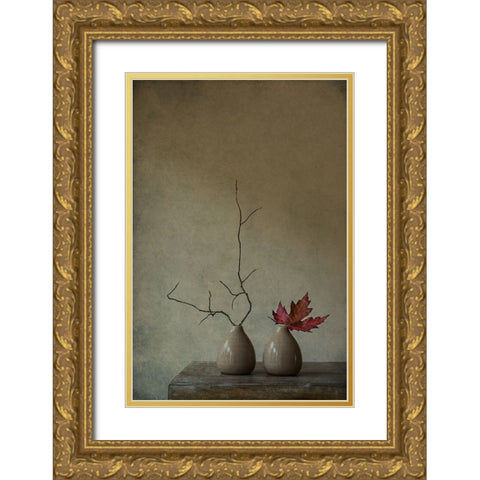 Strange Companions Gold Ornate Wood Framed Art Print with Double Matting by Bunkova, Galina