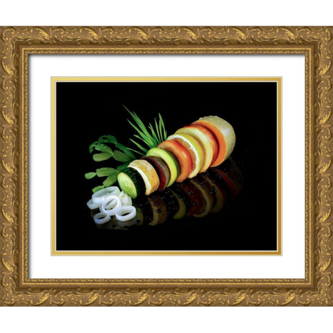 Multivitamin Gold Ornate Wood Framed Art Print with Double Matting by Skvortsov, Dmitry