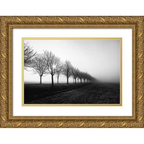 Losing Sight Gold Ornate Wood Framed Art Print with Double Matting by Staelens, Christophe