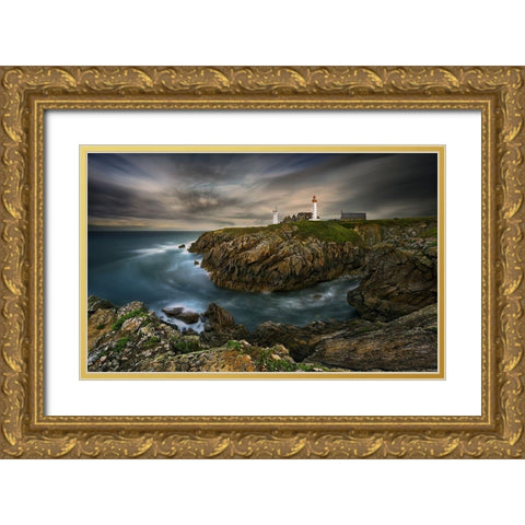 Pointe Saint-Mathieu... Gold Ornate Wood Framed Art Print with Double Matting by Browko, Krzysztof